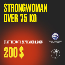 STRONGWOMAN Over 75 kg