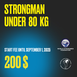 STRONGMAN Under 80 kg